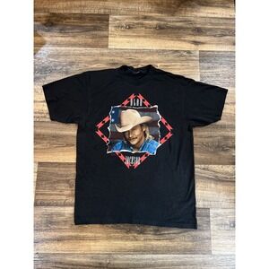 Vintage Alan Jackson Single Stitch‎ Black Shirt Men's XL